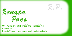 renata pocs business card